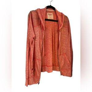 MOSSIMO SUPPLY CO.  Hooded Lightweight Zip Up Size XL Pink Heather - Gently used